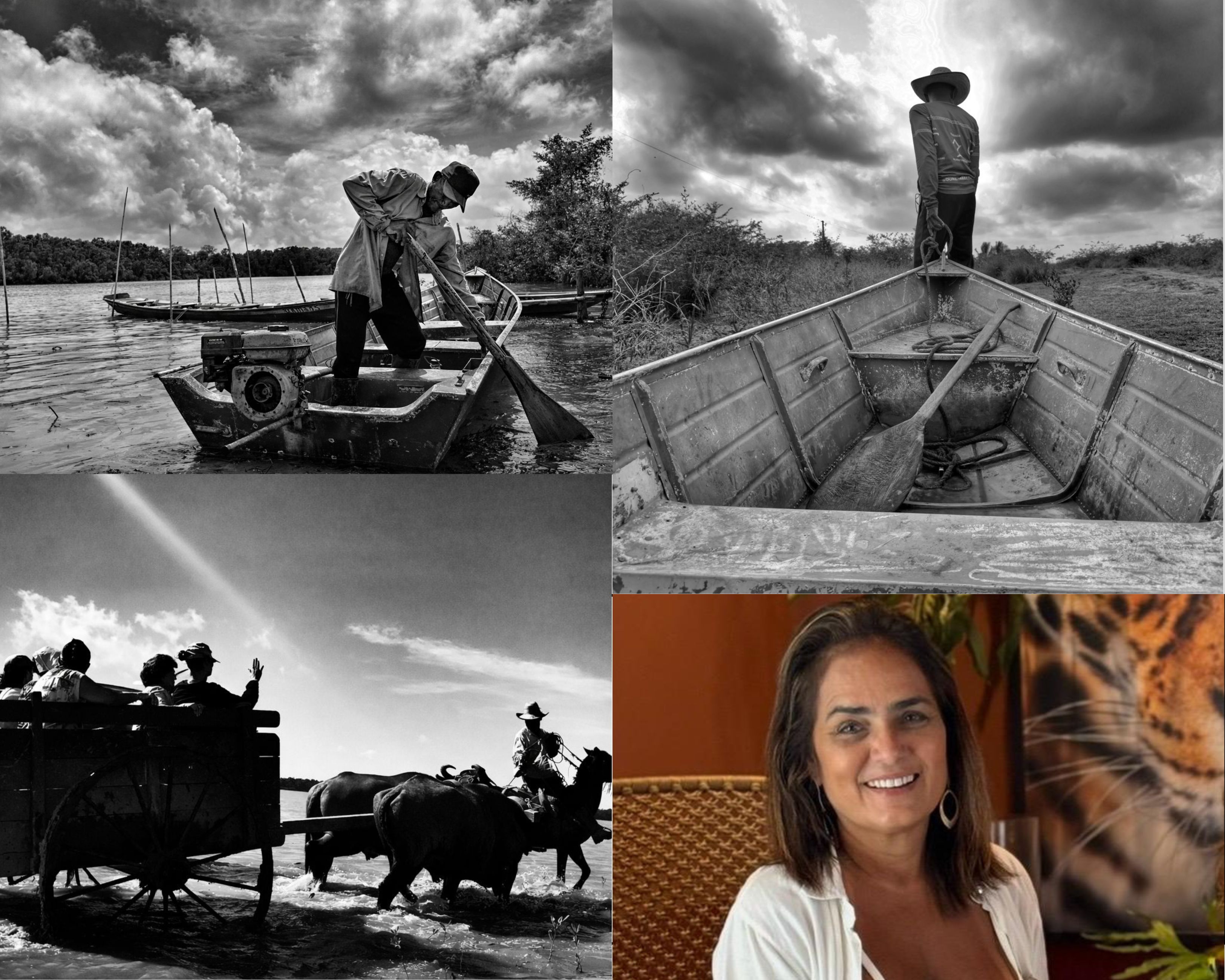 Zinda Nunes e fotos da exposição que será aberta neste mês