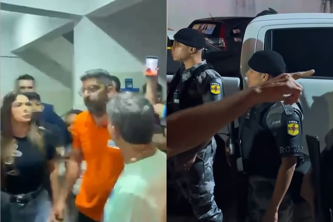 Vídeo mostra candidato Daniel Santos discutindo com policiais em delegacia de Ananindeua