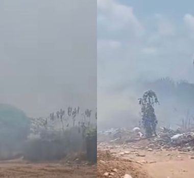 Imagem - Incêndio próximo ao aeroporto de Bragança mobiliza Corpo de Bombeiros e preocupa moradores