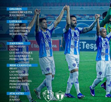 Imagem - Paysandu relaciona 23 jogadores para estreia contra o Brusque pela Série C
