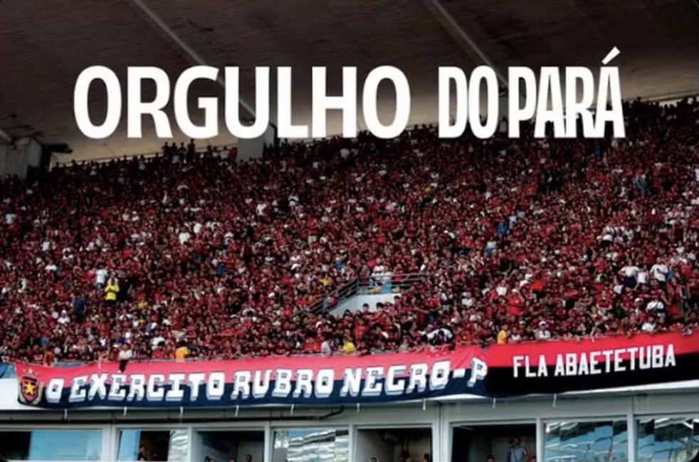 Foto da zoeira postada pelo Flamengo 