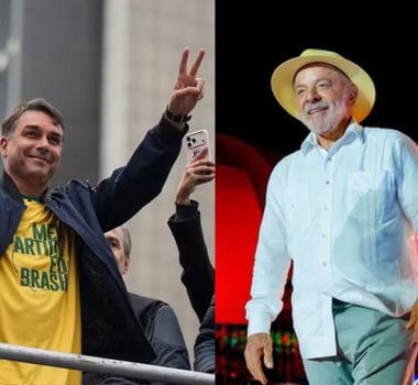Imagem - Pesquisa aponta empate técnico entre Lula e Flávio Bolsonaro em eventual segundo turno