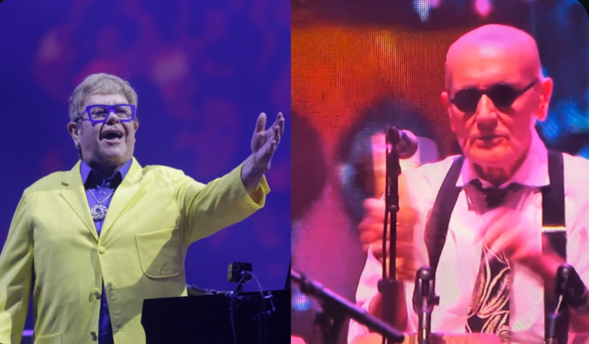 O show de Elton John no Rock in Rio ficou marcado por sua atuação e pelo carisma de seu percussionista