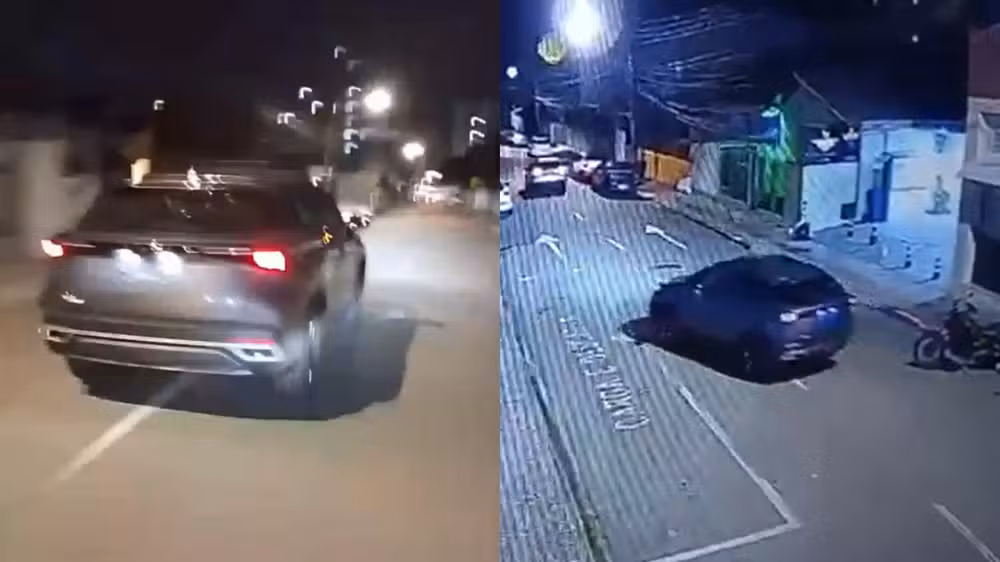 Trio caminhava perto de um viaduto na região quando avistou a chave reserva no interior de um veículo Omoda 5.