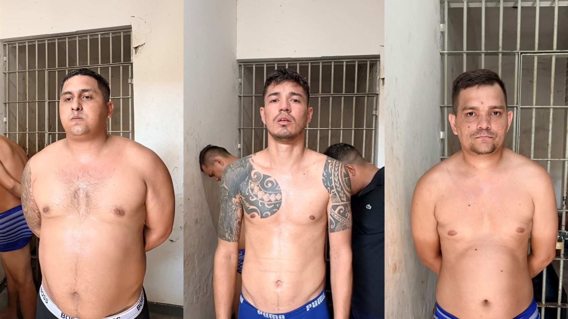 Três homens foram presos em flagrante após uma tentativa de assalto que terminou com pessoas feitas reféns em uma joalheria.