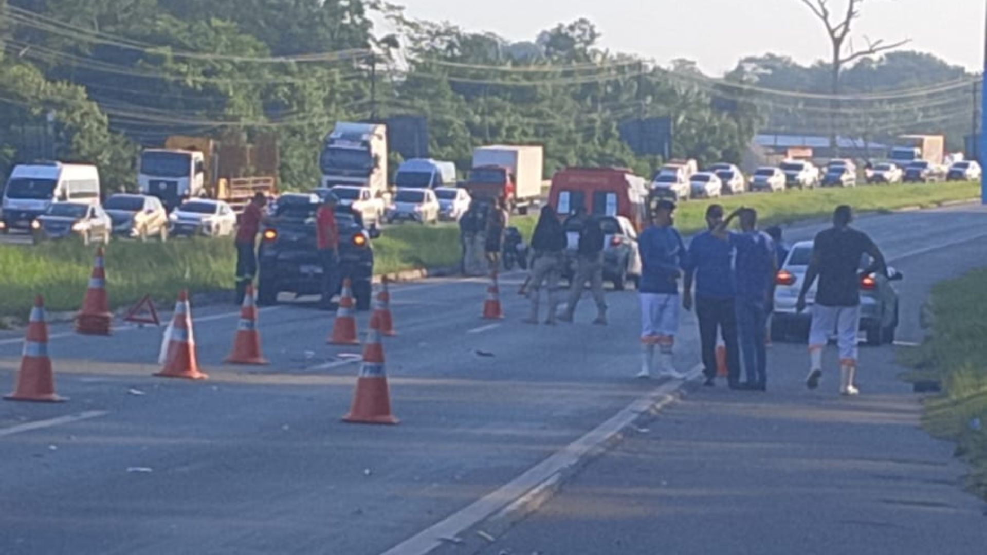 Vídeo: Acidente na BR-316 deixa uma pessoa ferida entre Benevides e Santa Izabel