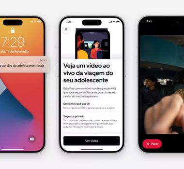 Imagem - Uber lança transmissão de vídeo ao vivo para pais acompanharem viagens de filhos adolescentes; entenda como funciona