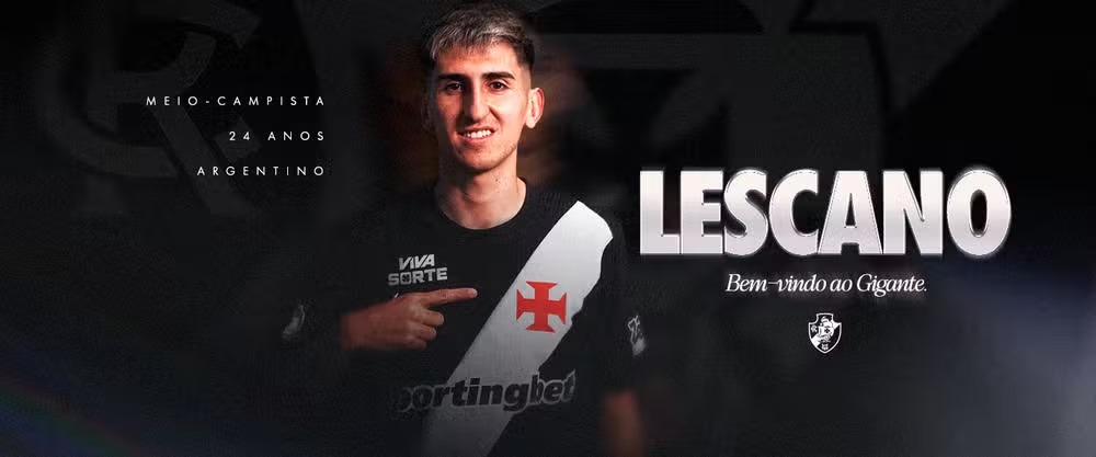 Vasco anuncia contratação de Lescano -