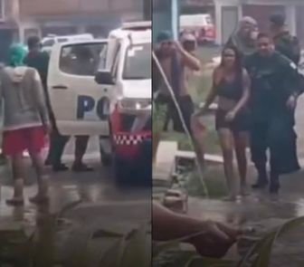 Imagem - Mulher e duas crianças são atacadas por enxame e resgatadas por PMs em Ananindeua