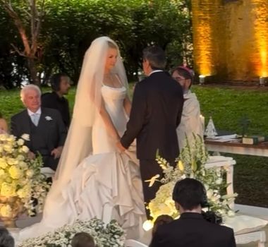 Imagem - Ana Hickmann e Edu Guedes se casam em fazenda no interior de São Paulo