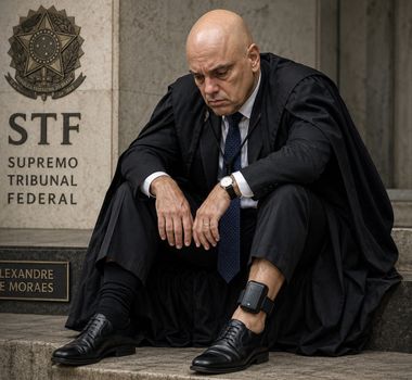 Imagem - Aliado de Trump publica montagem de IA de Alexandre de Moraes com tornozeleira eletrônica e faz análise em rede social