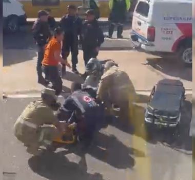 Imagem - Acidente na pista do BRT deixa uma pessoa ferida em Belém