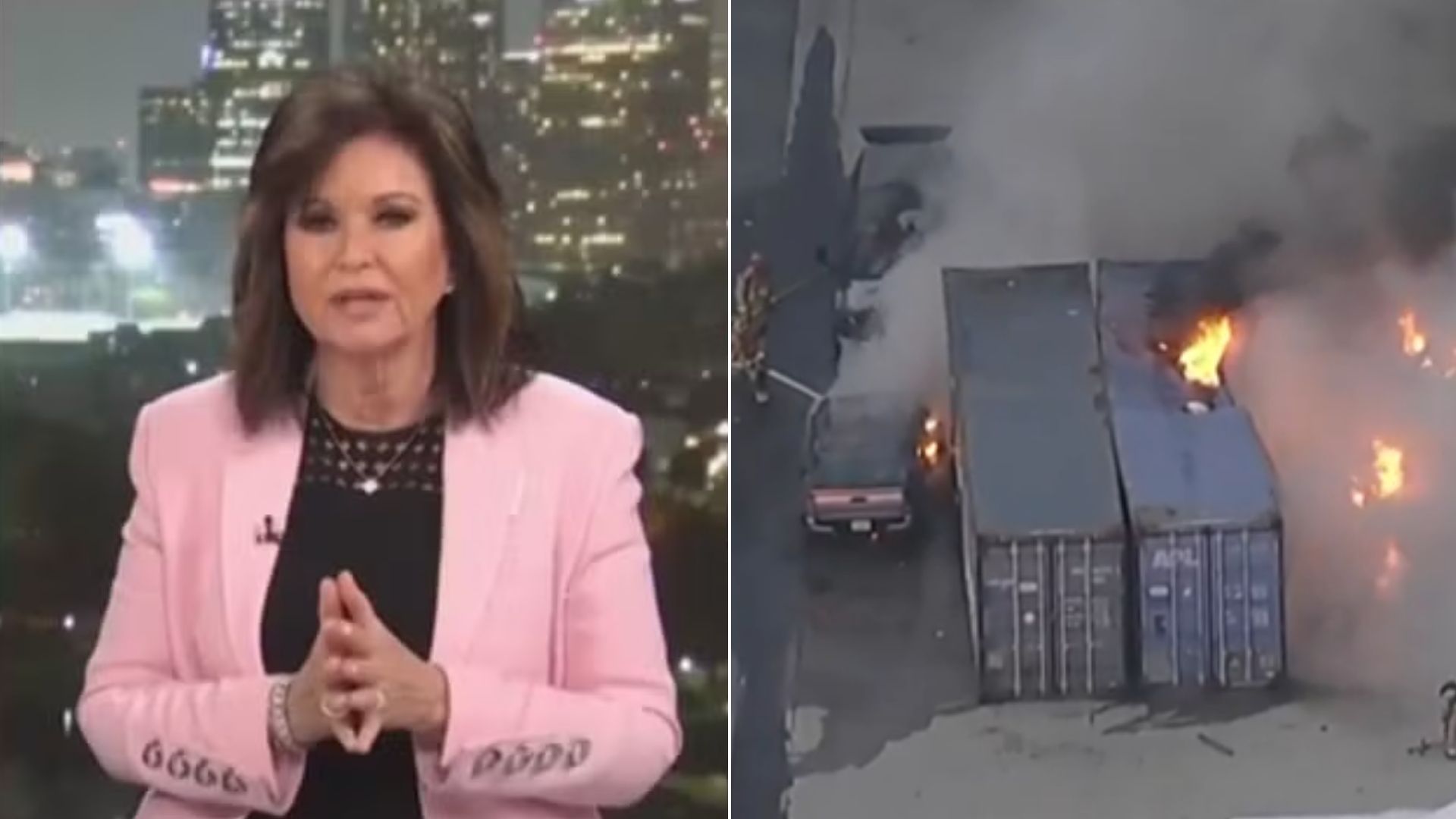 Apresentadora Colleen Williams, da afiliada da NBC em Los Angeles.