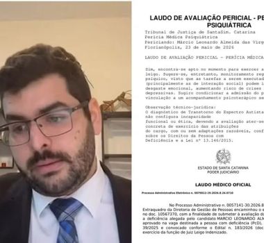 Imagem - TJSC impede nomeação de advogado autista aprovado em concurso para juiz