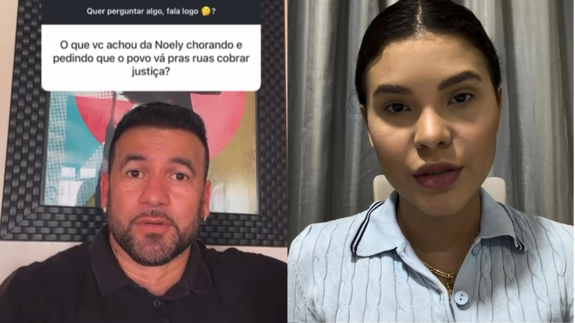 Ex-BBB e jogador de futebol Hadsson Nery e a influenciadora Noele Araújo.