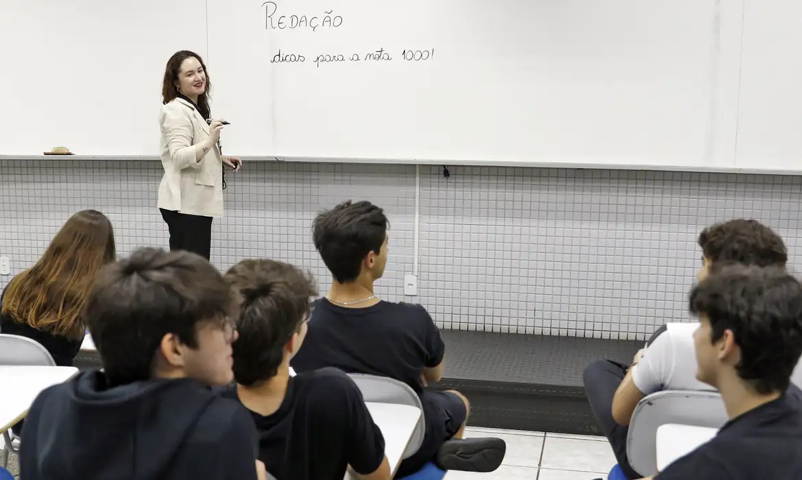 (Sala de aula)