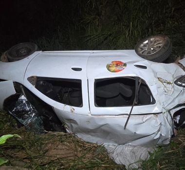 Imagem - Capotamento na BR-155 deixa cinco pessoas feridas em Xinguara