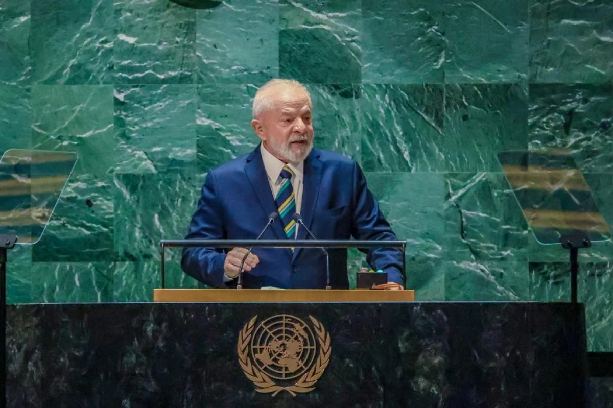 Lula discursando durante Assembleia Geral da ONU -
