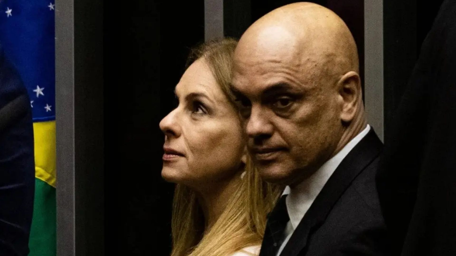 Ministro Alexandre de Moraes, do Supremo Tribunal Federal (STF) e sua esposa, Viviane Barci de Moraes.