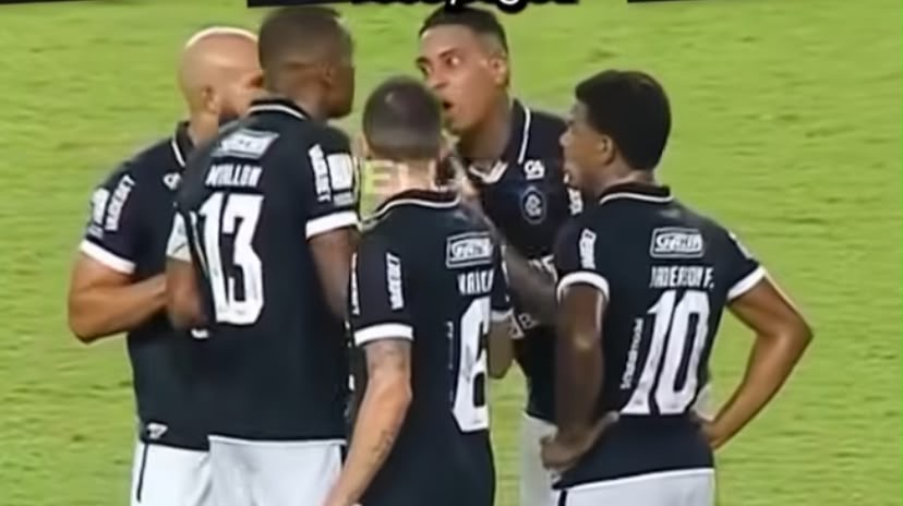 Imagem - Leitura labial revela discussão entre Alef Manga e Marllon após derrota do Remo; assista