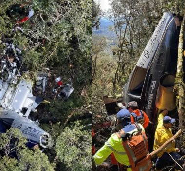 Imagem - Corpos de cantor Rick e outras quatro vítimas de queda de helicóptero são resgatados em SC