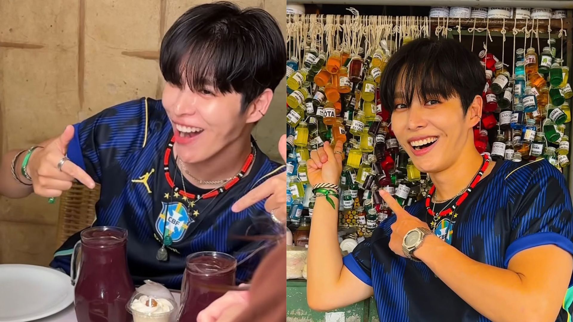 Cantor de K-pop Park Doha passeia pelo Ver-o-Peso e Praça da República, em Belém