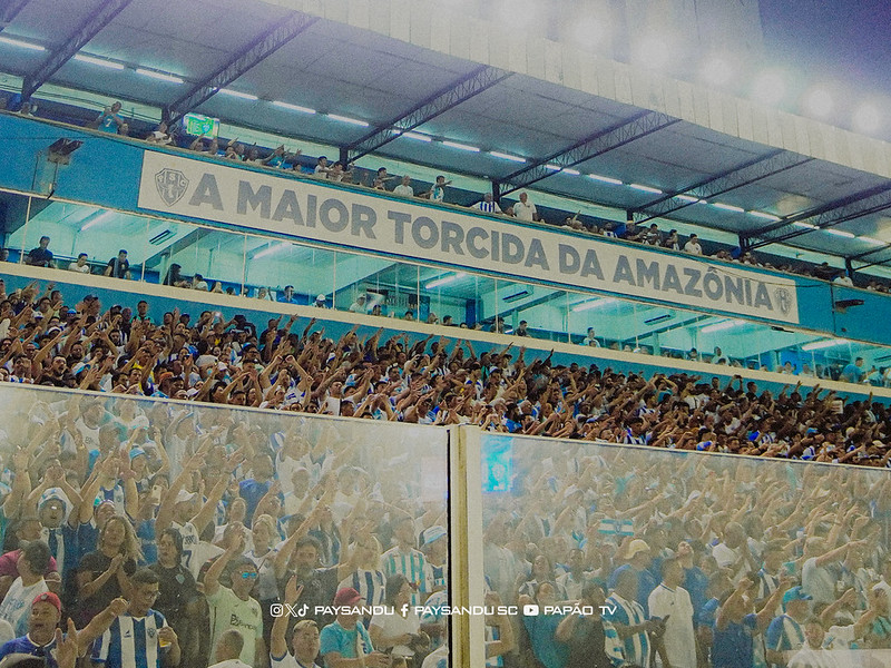 Torcida do Papão no empate com a Inter de Limeira - 