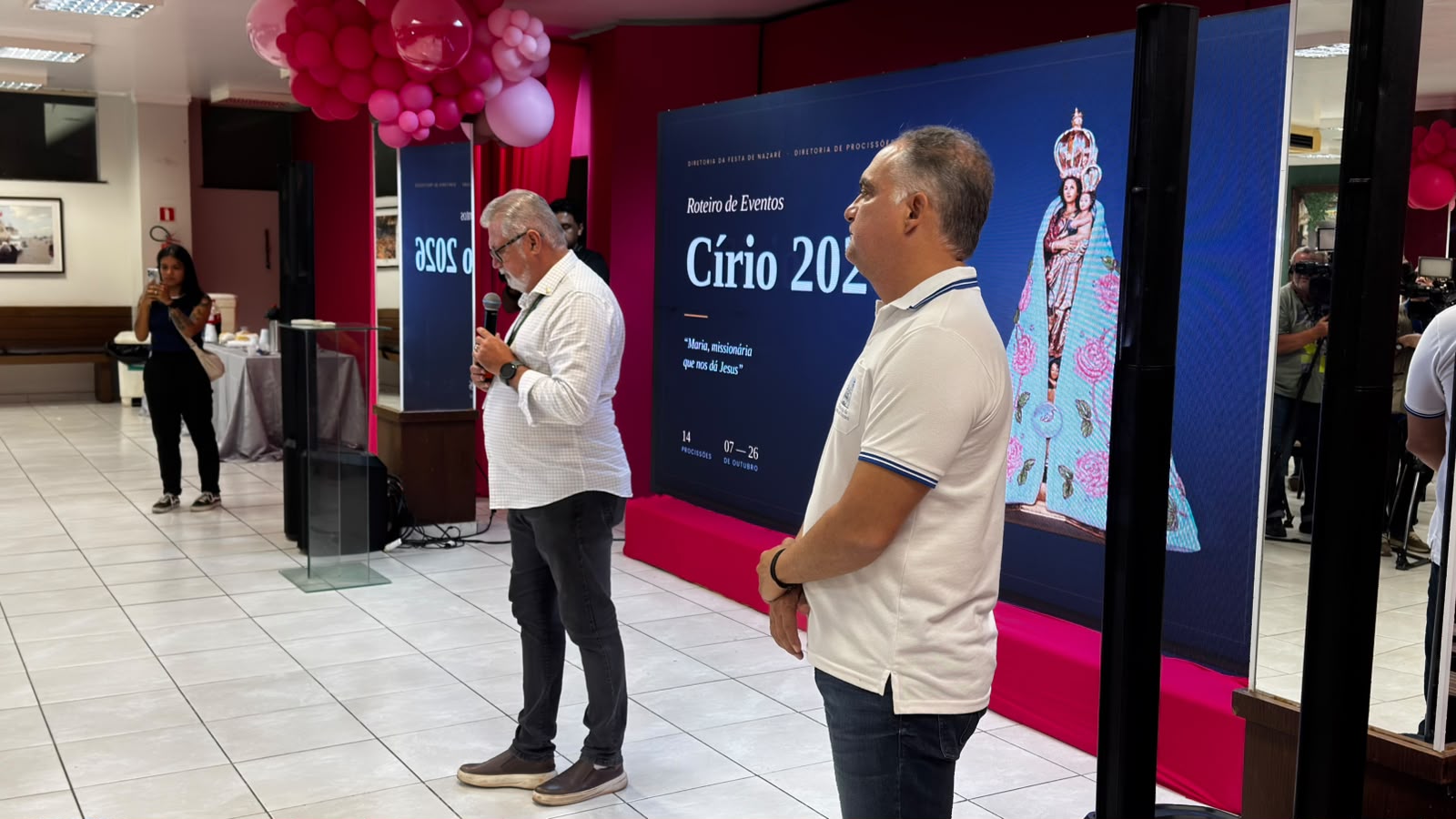 Apresentação do roteiro das procissões do Círio 2026. 