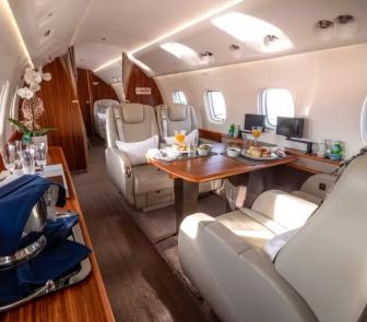 Imagem - Como é por dentro o avião executivo que transportou Flávio Bolsonaro e Alexandre de Moraes
