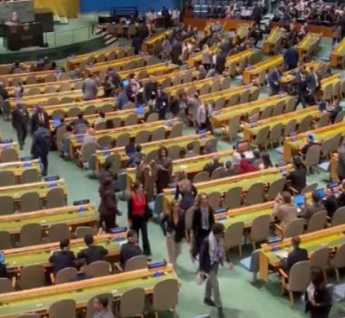 Imagem - Comitivas abandonam Assembleia Geral da ONU antes de discurso de Netanyahu