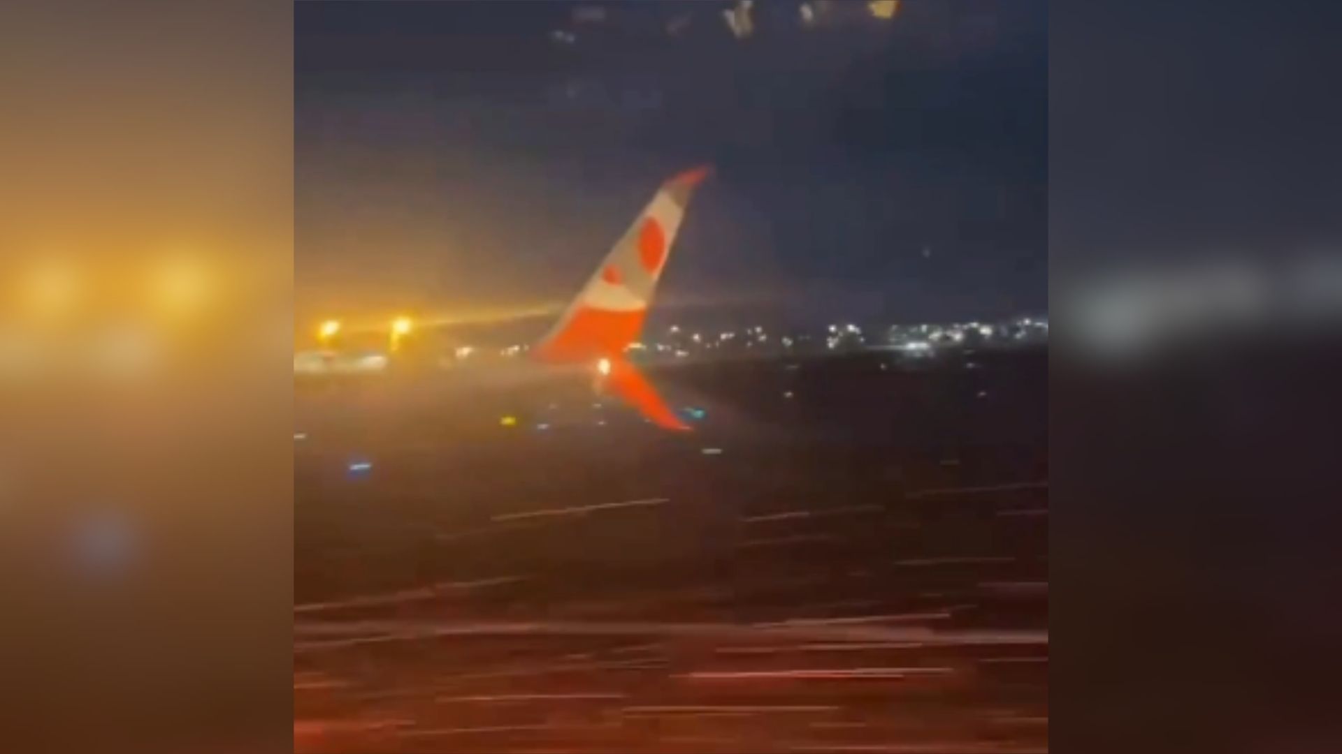 Aeronave apresentou falha técnica em um dos motores durante o procedimento de decolagem.