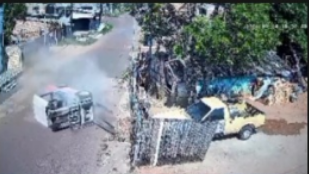 Veículo caiu em um dos pés do operador, provocando a lesão grave -