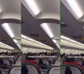 Imagem - Chapecoense recebe homenagem durante voo antes de reencontro com Atlético Nacional
