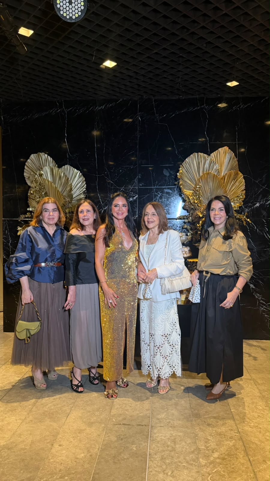 As amigas prestigiaram Fádia Freire