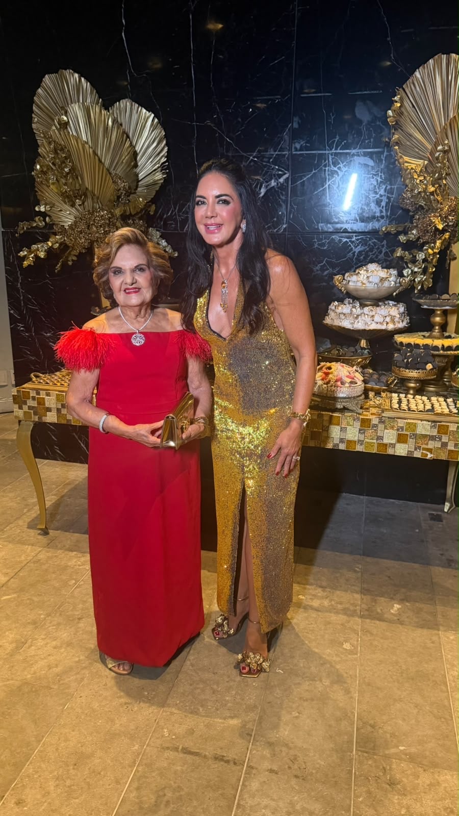 Fádia com a mãe, Cléa Farah