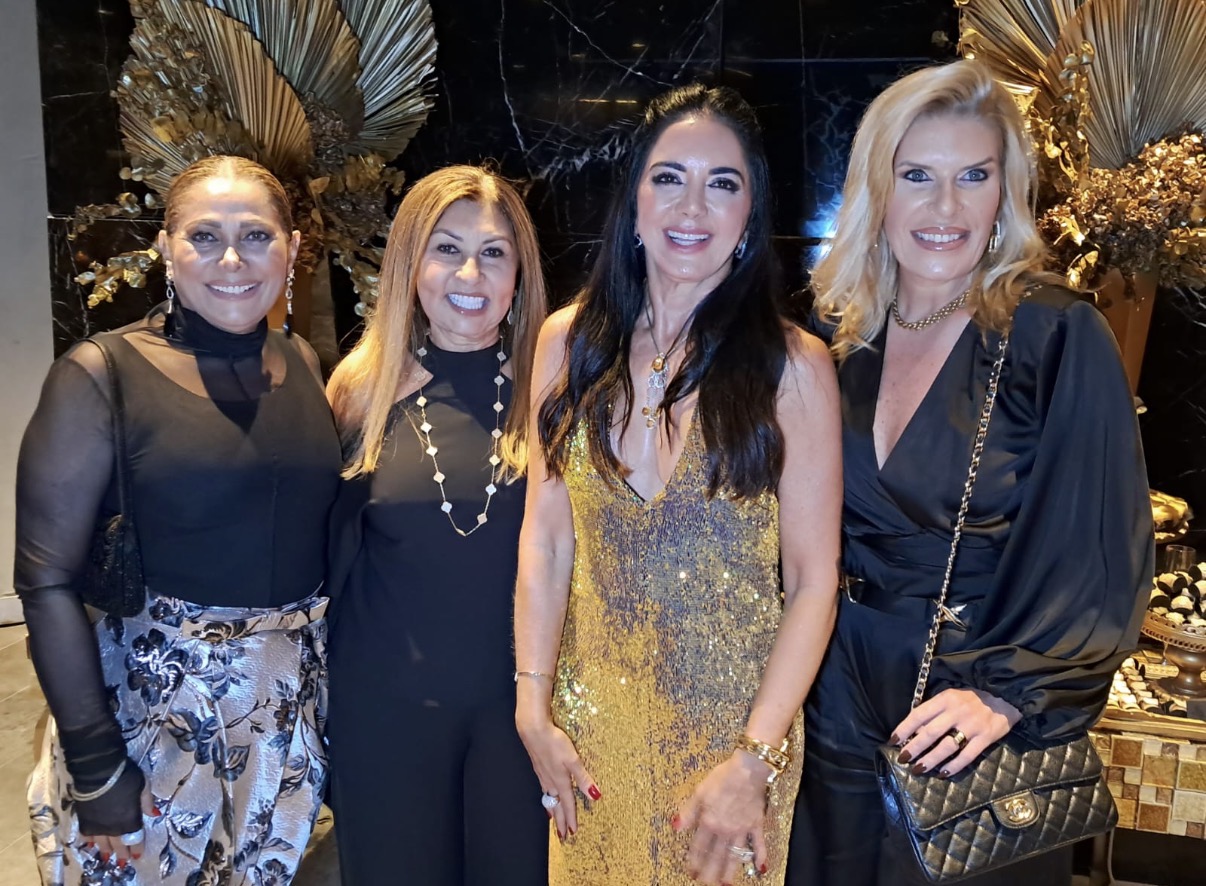 Katia Sadeck, Laide Aguilera e Lissandra Olaio prestigiaram a amiga aniversariante 
