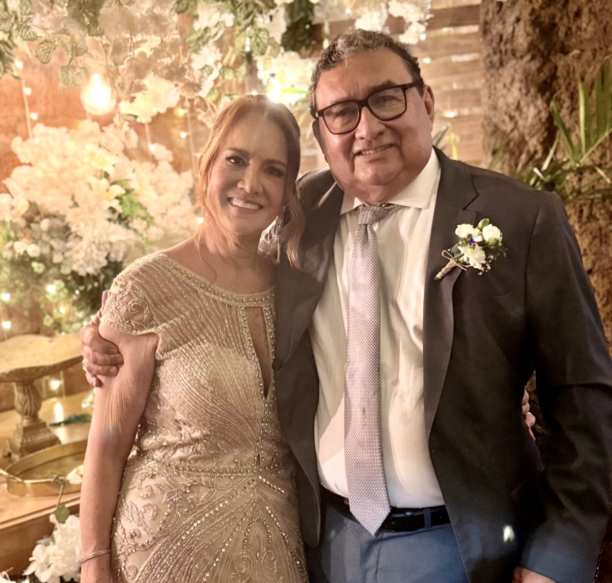 Os noivos, Margareth Peixoto e Pedro Rodrigues