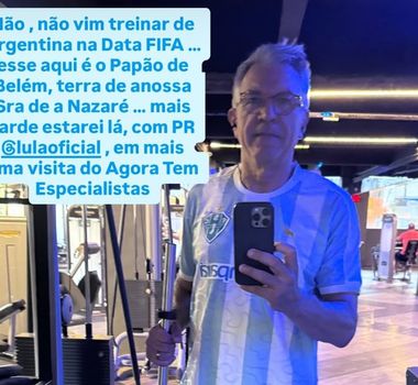Imagem - Padilha treina com camisa do Paysandu antes de agenda em Belém