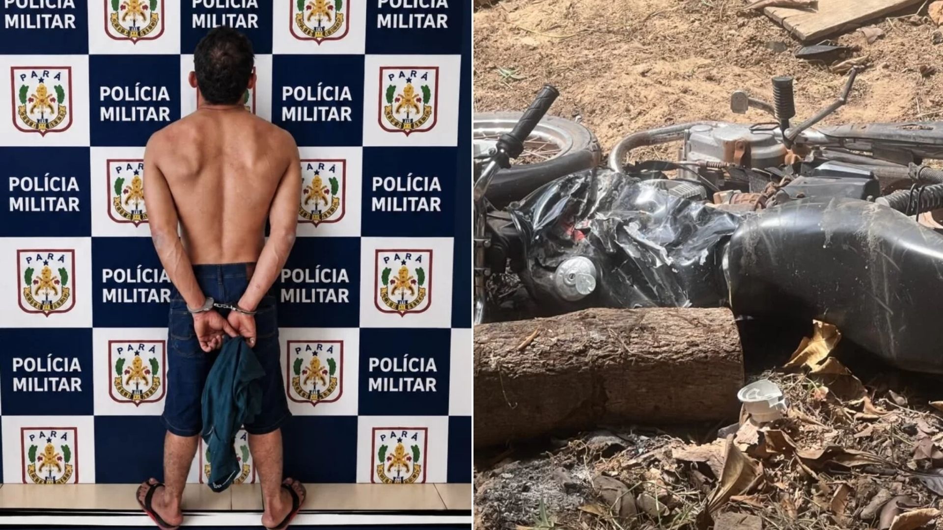 Homem identificado como Rogério Lima Rocha foi preso pela Polícia Militar na manhã do último sábado (26).