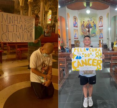 Imagem - Após vencer o câncer, ator cumpre promessa a Nossa Senhora de Nazaré