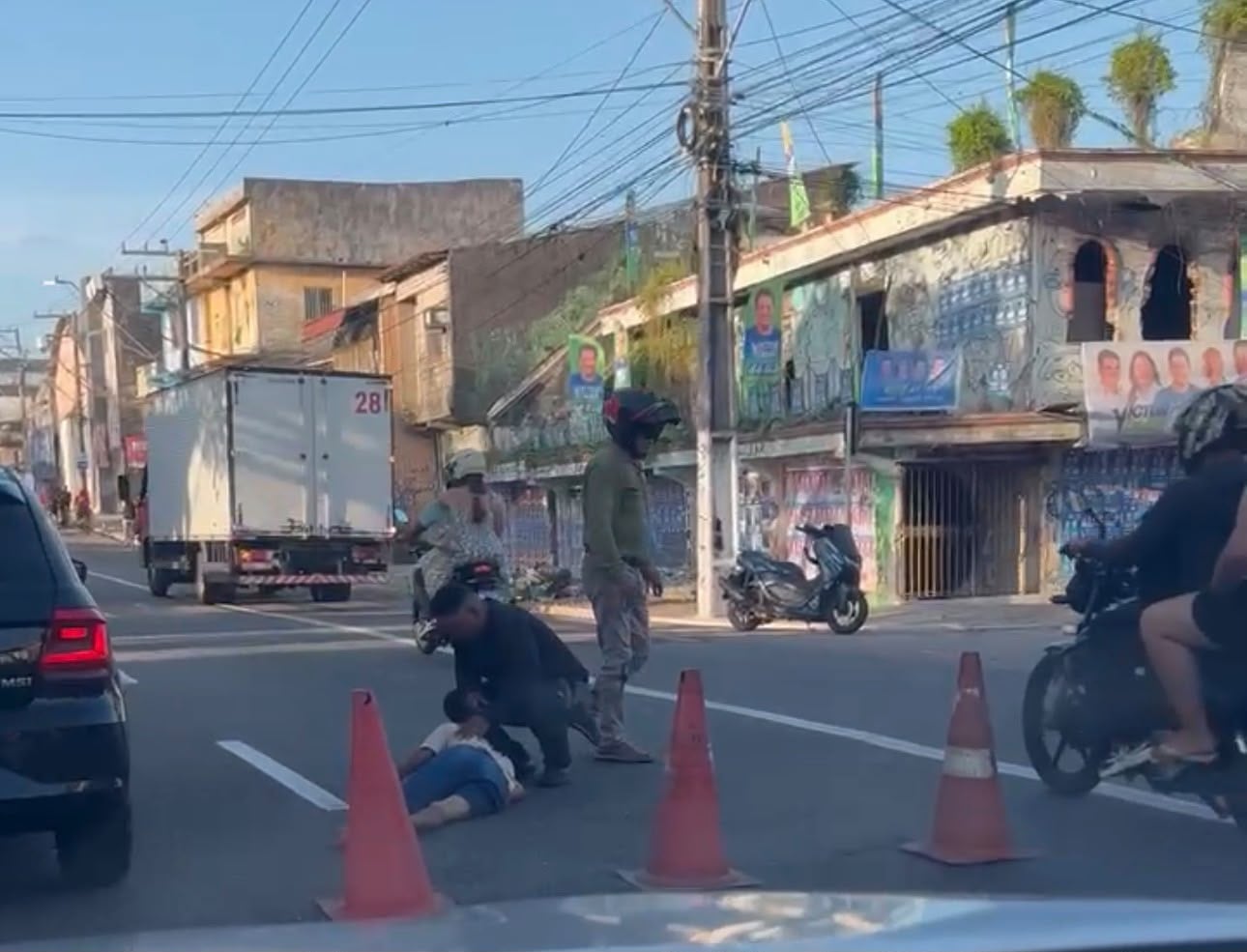 Acidente na Pedro Álvares Cabral deixa uma pessoa ferida em Belém - 