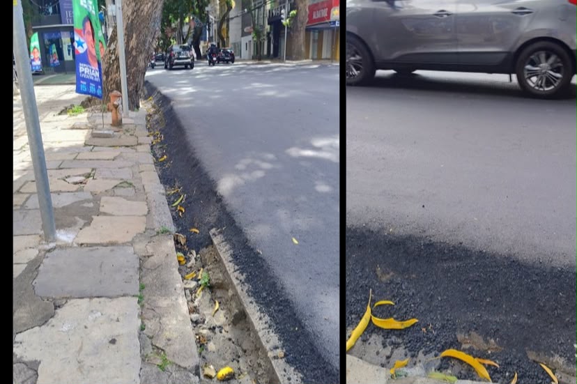 Correção ocorre após reclamações sobre trecho em que a pista ficou acima do nível das calçadas, dificultando a passagem de pedestres