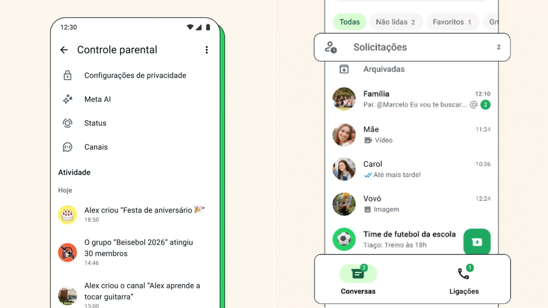 WhatsApp anunciou o lançamento de novos recursos de controle parental voltados para adolescentes no Brasil.
