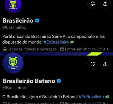 Imagem - Perfis de Campeonatos da CBF retiram marcas de Bets das redes sociais