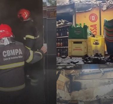 Imagem - Incêndio atinge bar na Marquês, em Belém