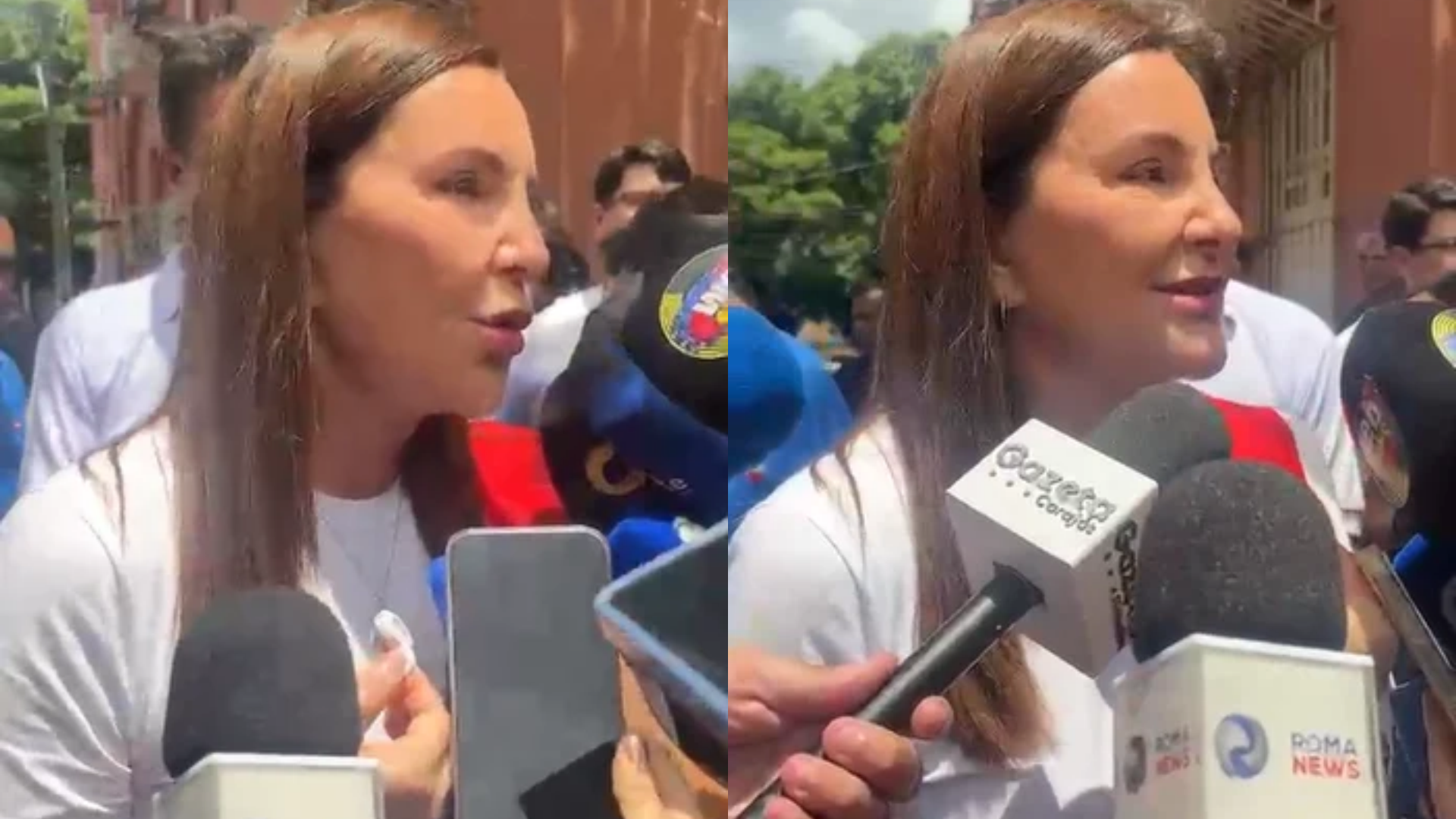 Candidata ao Governo do Pará chegou ao local de votação acompanhada de familiares e do candidato ao Senado Helder Barbalho