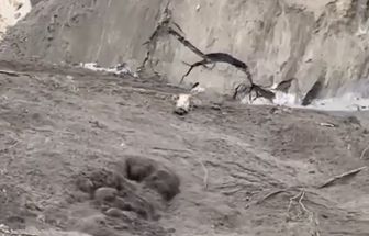 Vídeo: Deslizamento provoca enxurrada de lama e detritos no Nepal