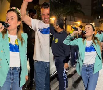 Imagem - Júlia Zanatta comemora reeleição com chicote após votação recorde em SC