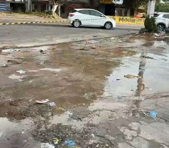 Imagem - Moradores denunciam vazamento de água que segue sem reparo na Marambaia