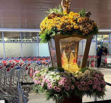 Imagem - Imagem Peregrina chega ao Aeroporto de Belém com missa, sobrevoo e batismo de aviões; saiba mais
